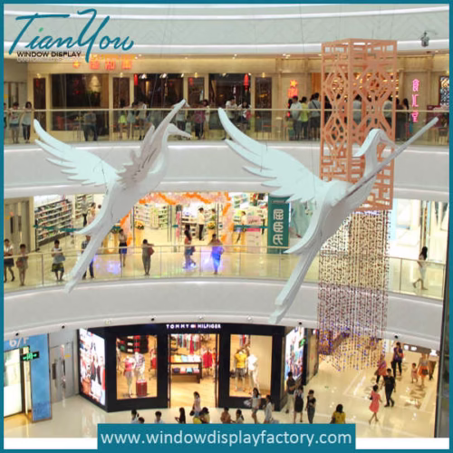 Giant Single Color Fiberglass Bird Mall Display