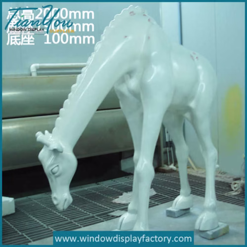 Life Size Fiberglass Camel Statue Mall Display Props
