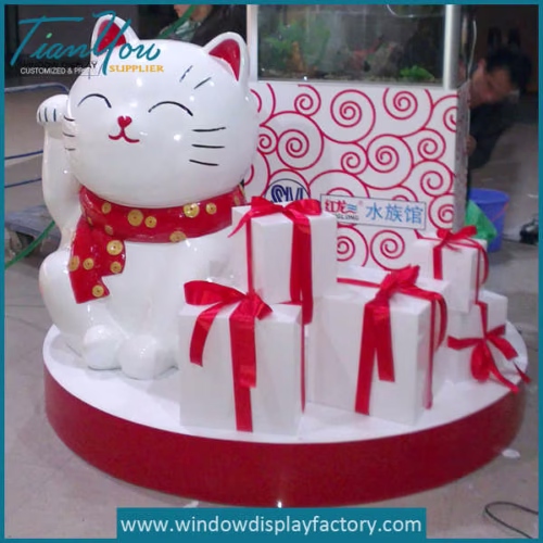 Fiberglass Cast Cat Mall Display Props