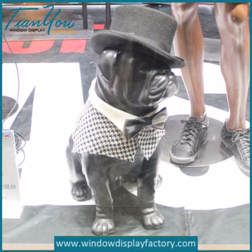 Window Display Props Fiberglass Dogs Mannequin