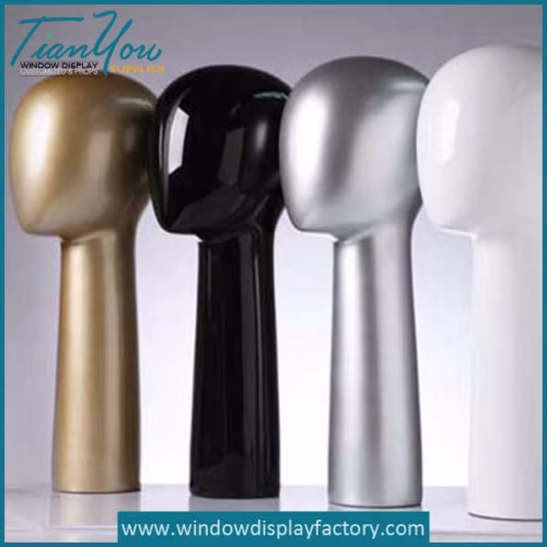 Display Props Fiberglass Mannequin Head for wigs/cap/hat