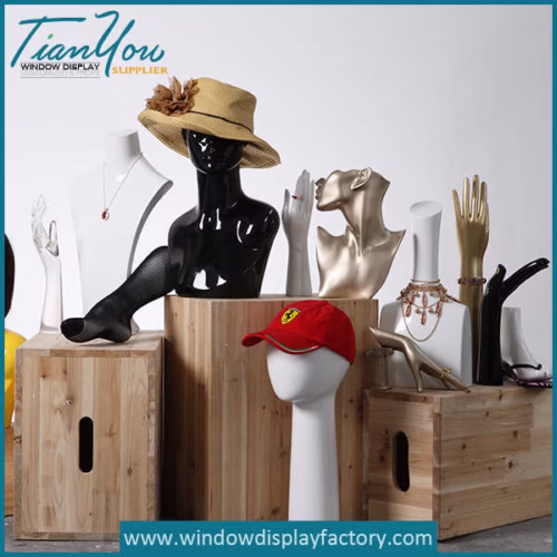 Female Fiberglass Mannequin Heads Props