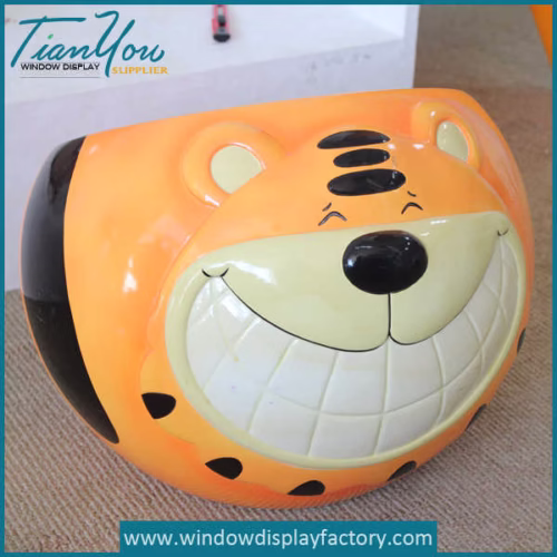 Hot Selling Kid Chair Ball Fiberglass Tiger Stool