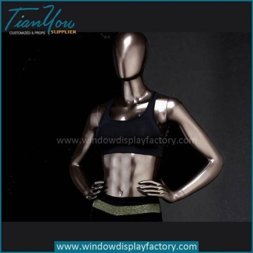 Custom Female Clolored Bronze Fiberglass Mannequin