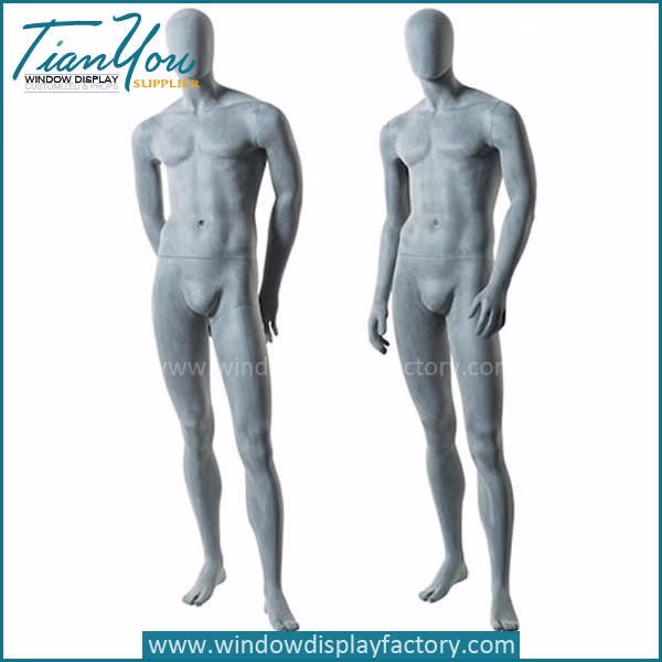 Cement grey fa hion male mannequin