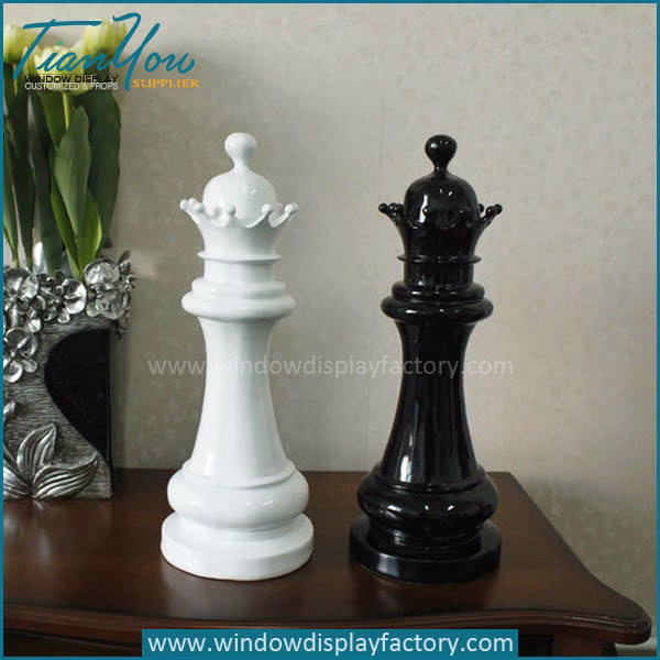 Life Size Custom Outdoor Plastic Chess Queen Display
