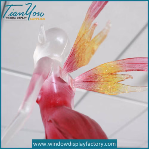 Colorful Custom Acrylic Angel Wing Decoration