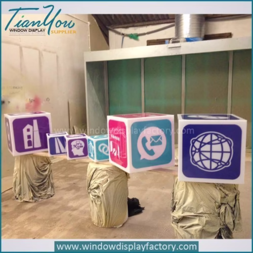 Visual Display Life Size Custom Acrylic Box Sign