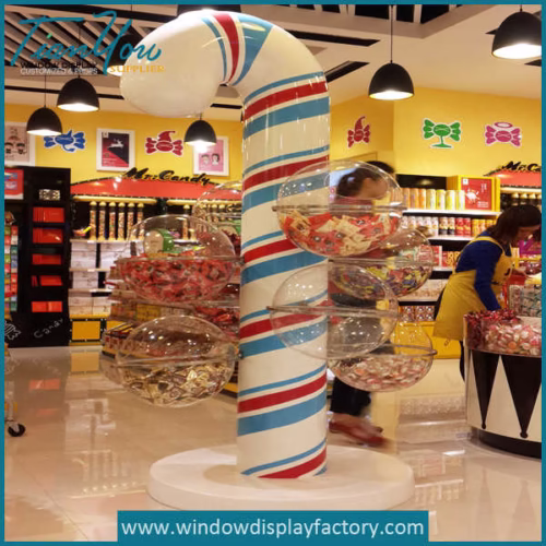 Giant Charming Colourful Fiberglass Candy Display