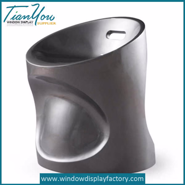 Creative Trash Shape Fiberglass Seat Chair Furniture