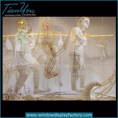 Traditional Chinese Art Metal Puppet Dolls Props