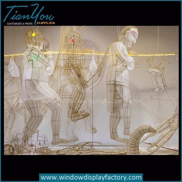 Traditional Chinese Art Metal Puppet Dolls Props