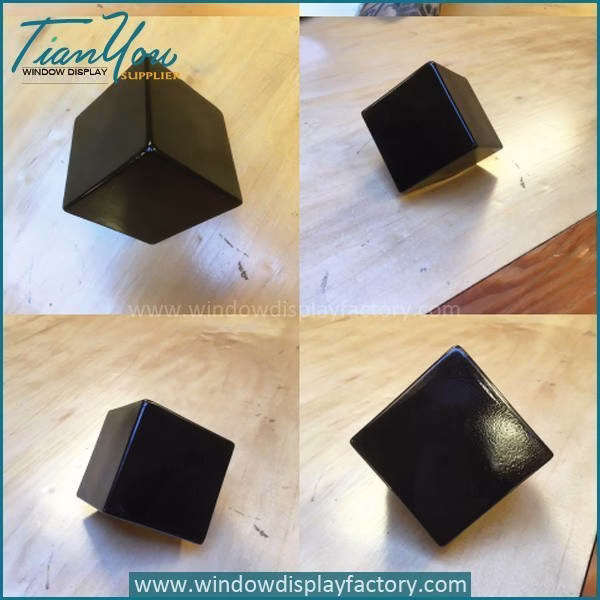 Visual Display Custom Black Acrylic Coin Box Decoration