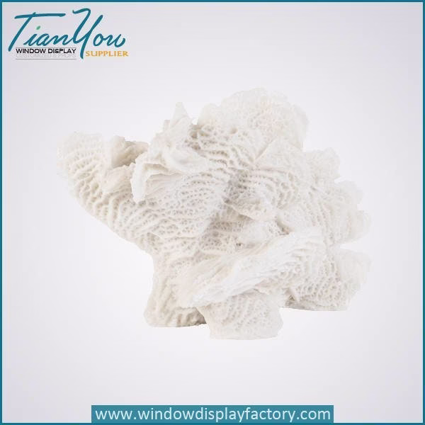 Various Type White Fiberglass Coral Craft Decoration
