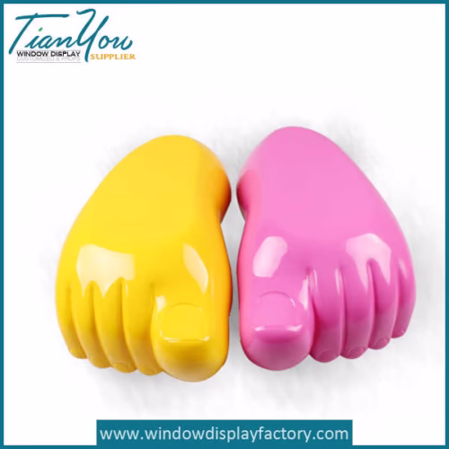 Custom Colorful Fake Resin Foot Decoration