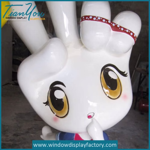 Giant Customized Shape Fiberglass Girl Statues