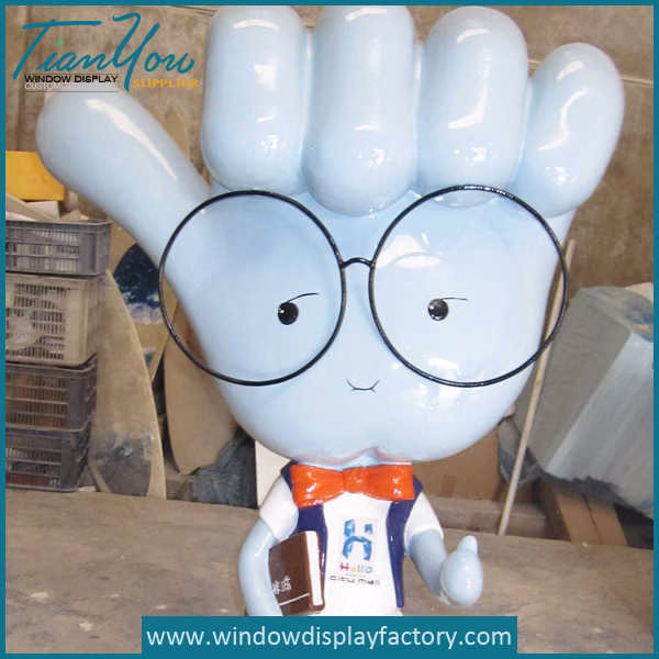 Giant Cu tomized Shape Fibergla Girl Statue image