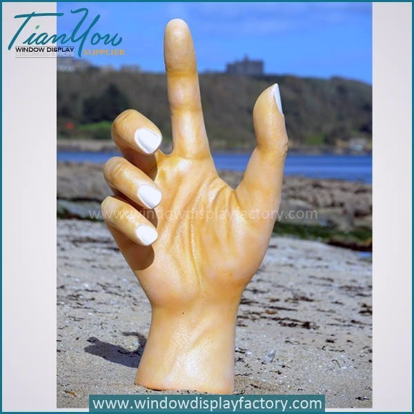 Outdoor Giant Female Fiberglass Hand Statue