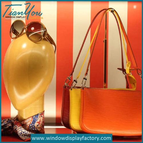 Colored Fiberglass Mannequin Head for Glass Sale