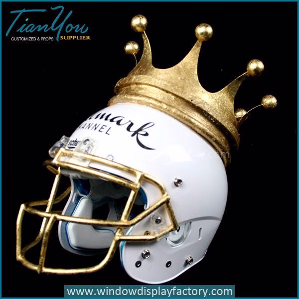 Adverti ing Magnetic Football Fibergla Helmet Di play image