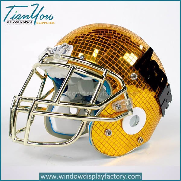 Adverti ing Magnetic Football Fibergla Helmet Di play image