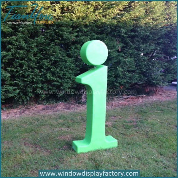 Outdoor Colorful Fiberglass Giant Letters Display image