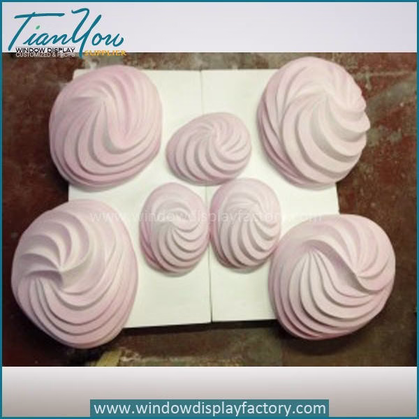 Artificial Large Funny Fibergla Ice Cream Decoration image
