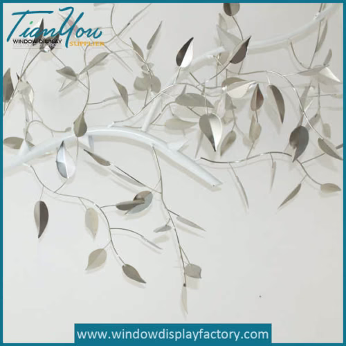 Fake Life Size Metal Leaf Decoration