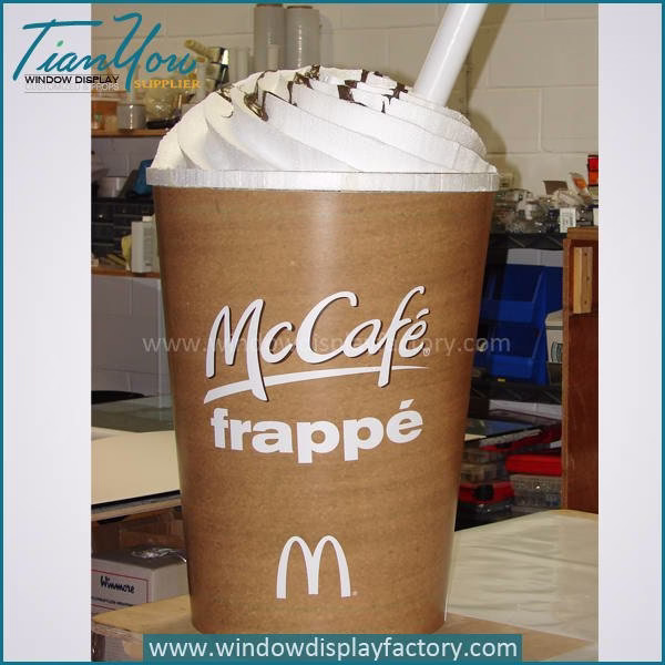 Cu tom Colorful Giant Cup Di play Prop with MCD Logo image