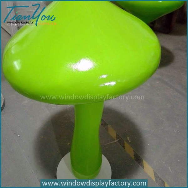 Artificial Popular Giant Fibergla Mu hroom Decoration image