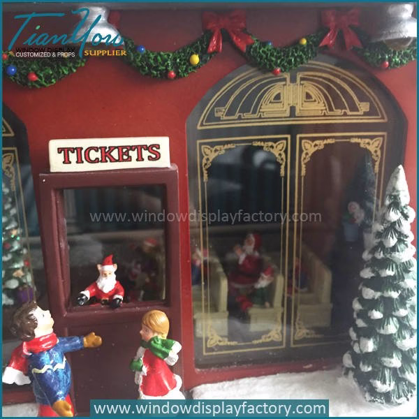 Vi ual Di play Fibergla Mu ic Box Chri tma Decoration image