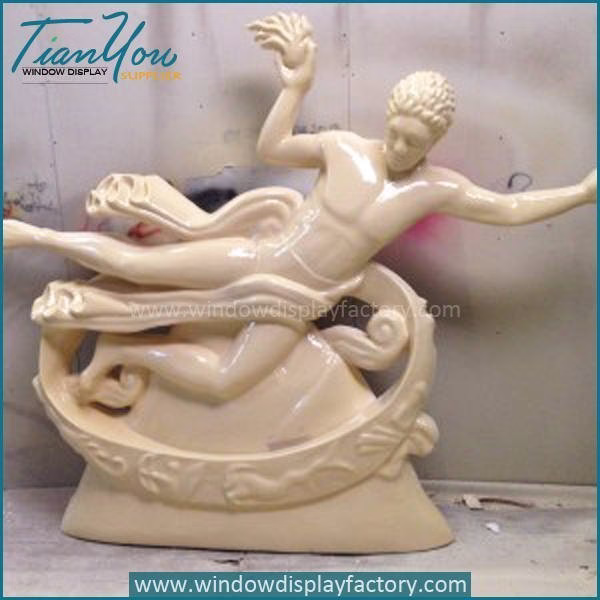 Elegant Life Size Fiberglass Myth Statue Decoration