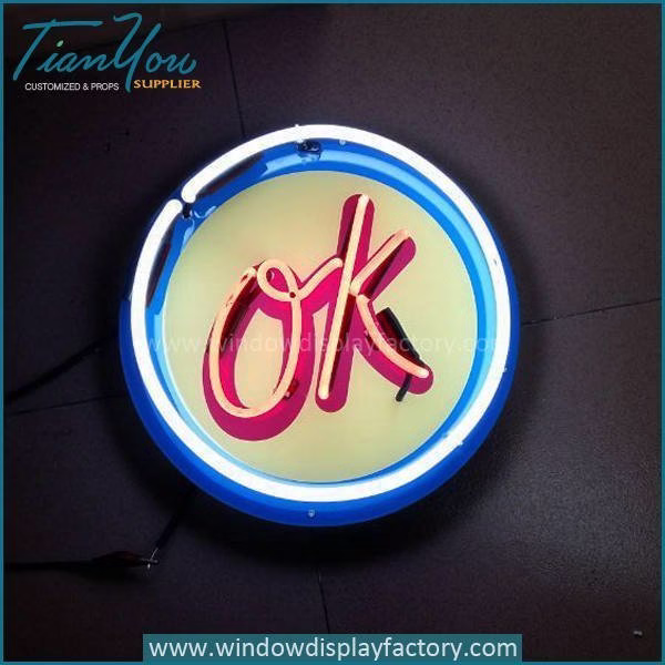 Popular OK Neon Light Signs Decoration