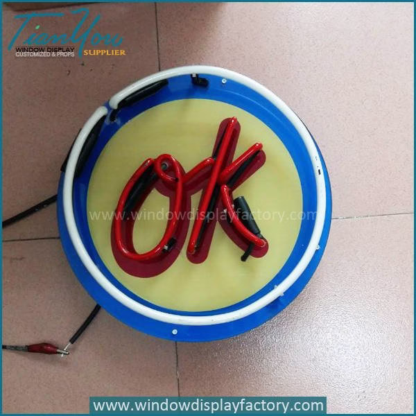 Popular OK Neon Light Sign Decoration image
