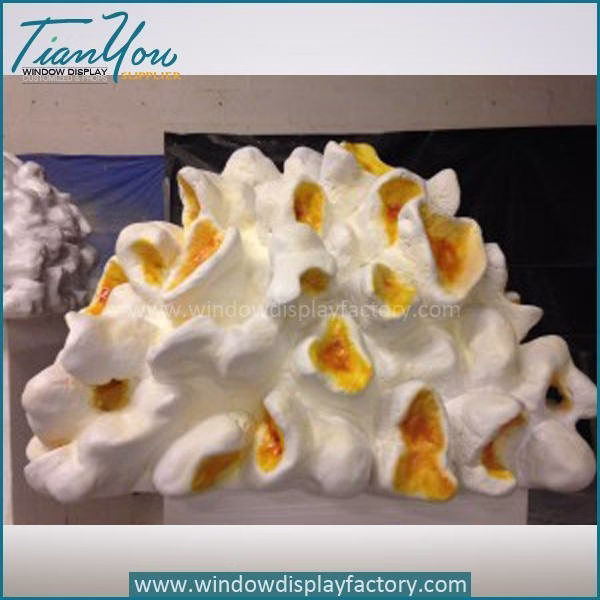 Artificial High Imitation Fiberglass Popcorn Display