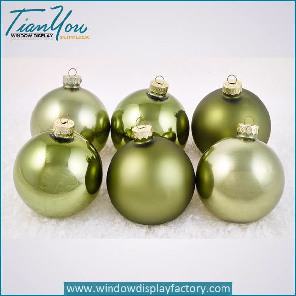 re in imitation metal electroplated chri tma ball green