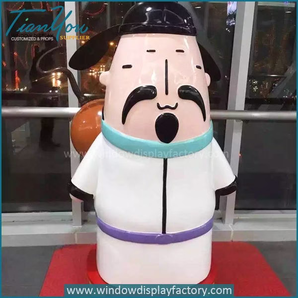 Chine e Style Giant Fibergla Sage Statue Di play image