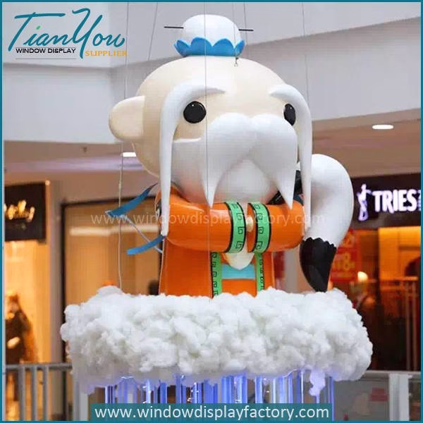 Chine e Style Giant Fibergla Sage Statue Di play image