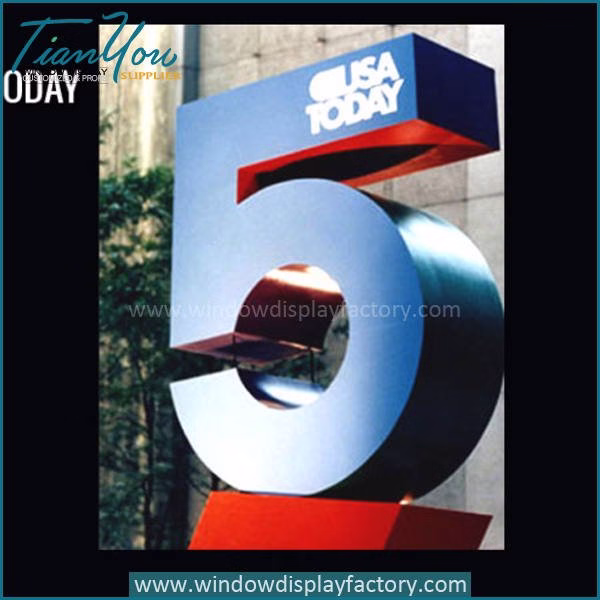 Outdoor Colorful Giant Acrylic Brand Sign Di play image