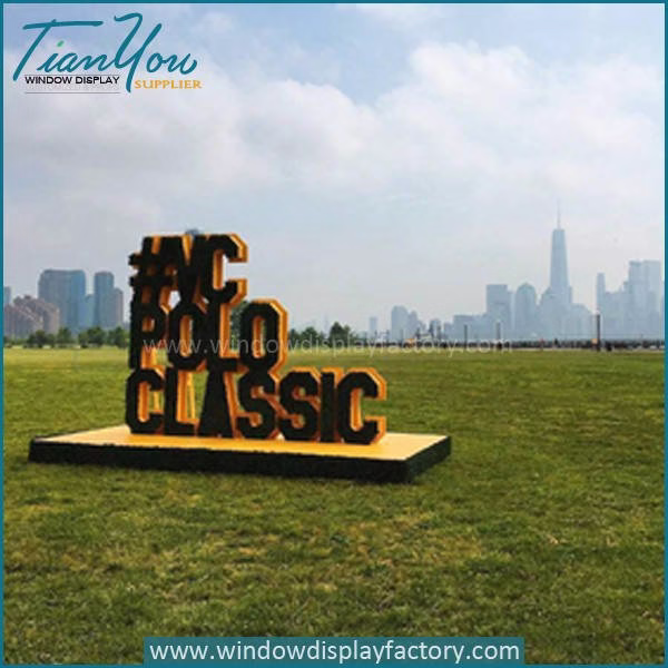 Outdoor Colorful Giant Acrylic Brand Sign Di play image