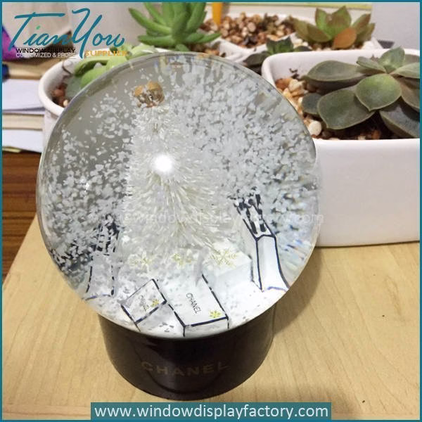 Custom High Quality Glass Water Resin Snowball Craft