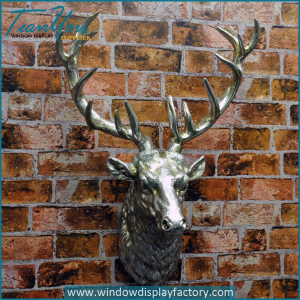 Decorative Vintage Deer Head Mannequin On Wall