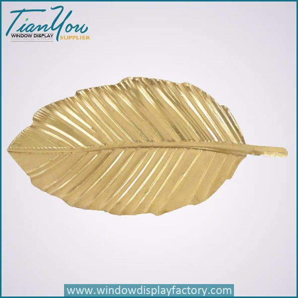 vintage decorative fibergla golden leave