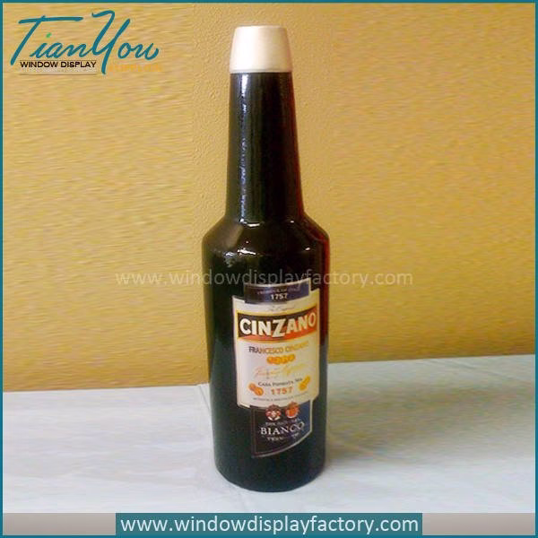 Oversized wine bottle props for retail and events