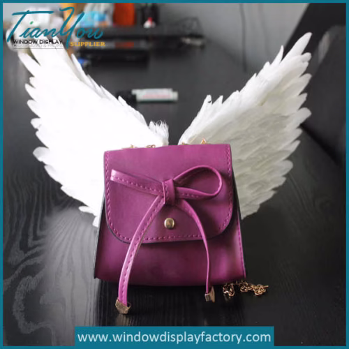 White Fake Feather Angel Wing Decoration