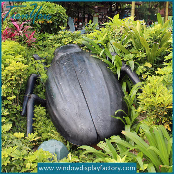 Park Decoration Giant Fiberglass Bettle Props