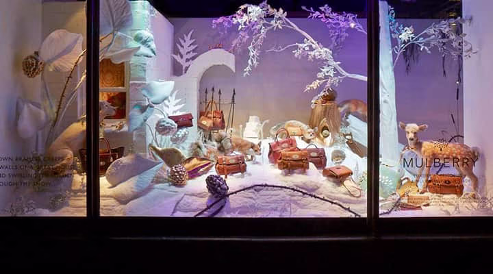 Mulberry Harrods 2013 Christmas window display