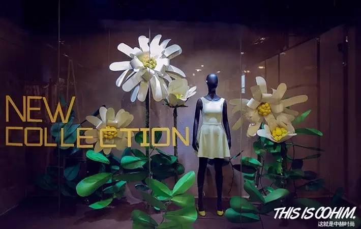 floral window displays