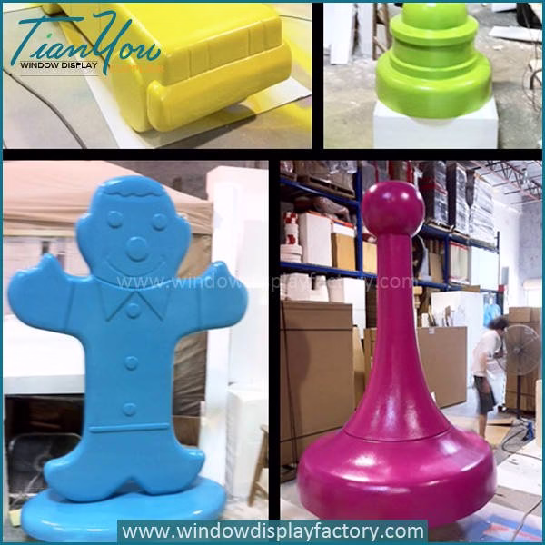 Super Popular Fiberglass Game Pieces Display Props 