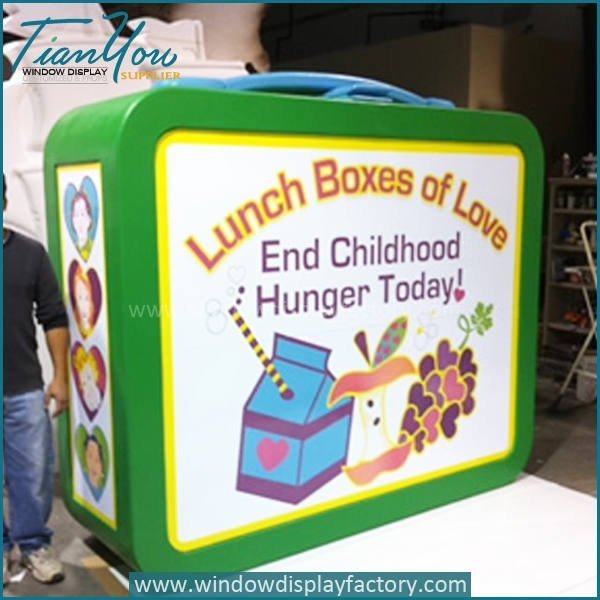 Adversting Outdoor Giant Acrylic Lunch Box with Logo Signs
